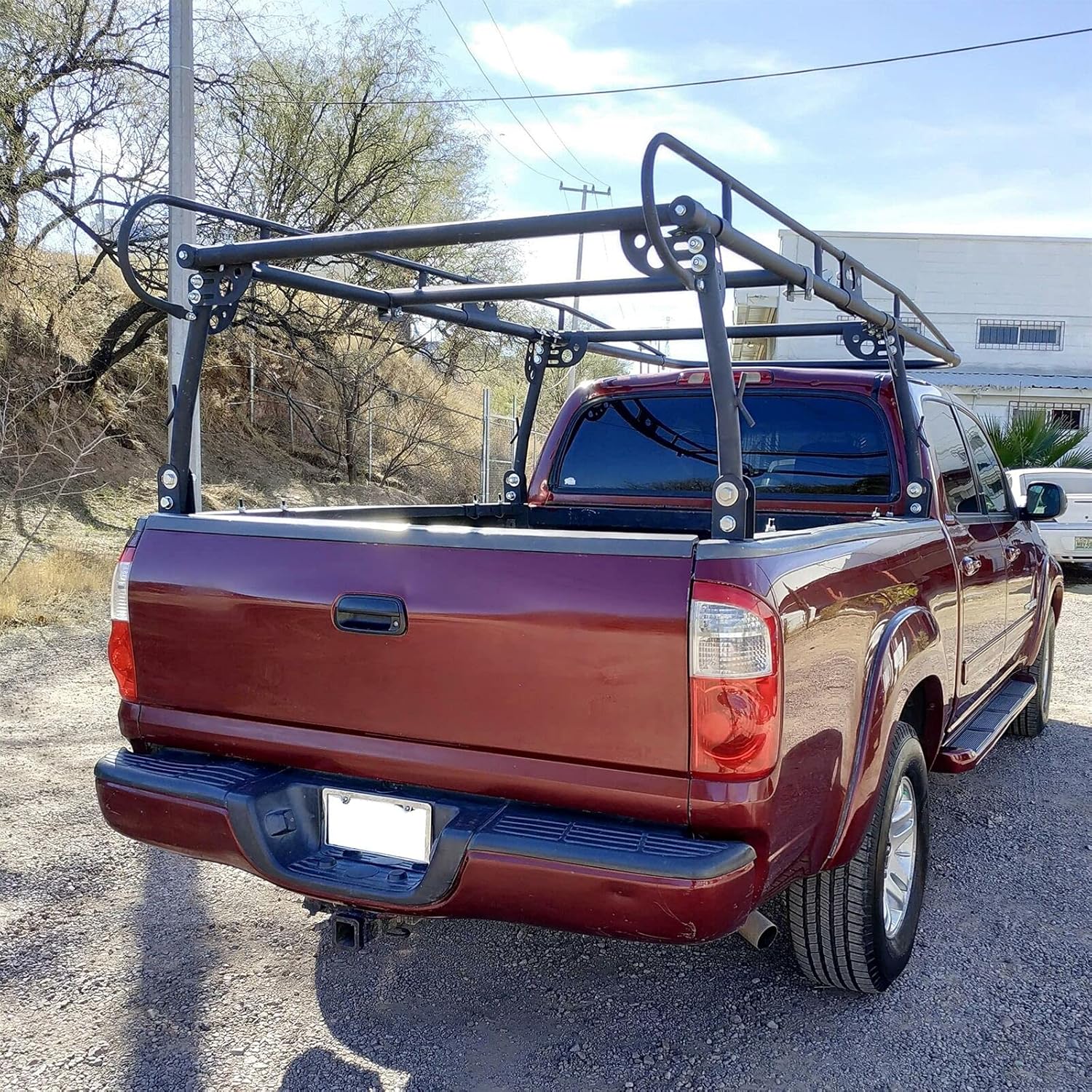Boshishu 1000 Lb Adjustable Full Size Bed Truck Ladder Rack Pick Up Lumber Kayak Utility,Fast delivery, simple installation, support adaptation query