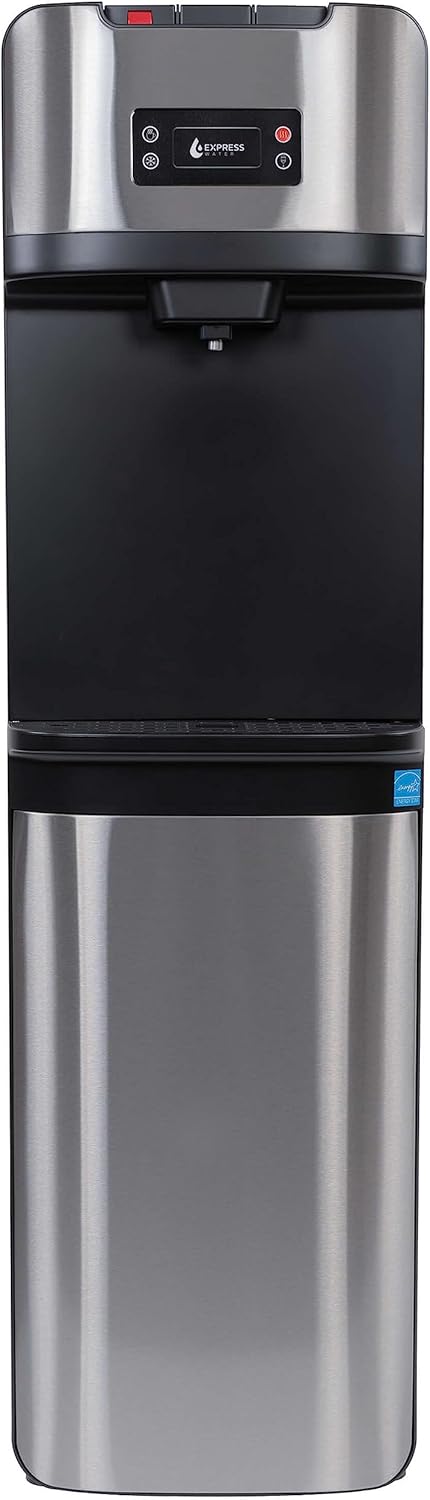Express Water Water Dispenser for 5 Gallon Bottle Bottom Loading or Direct Point of Use - 3 or 5 Gallon Water Dispenser Hot, Cold, Room Temp