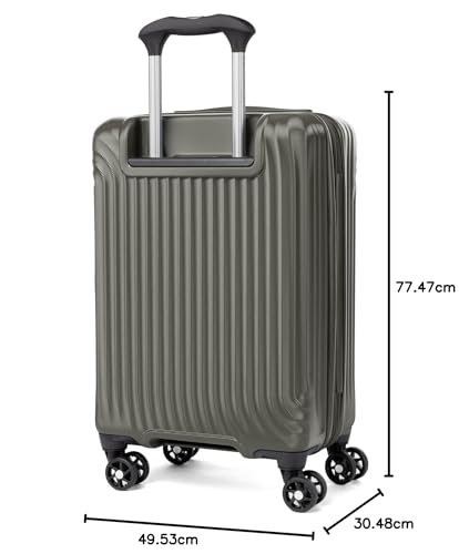 Travelpro Maxlite Air Hardside Expandable Carry on Luggage, 8 Spinner Wheels, Lightweight Hard Shell Polycarbonate Suitcase, Shadow Grey