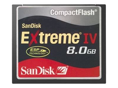 SanDisk Extreme IV - Flash memory card - 8 GB - CompactFlash