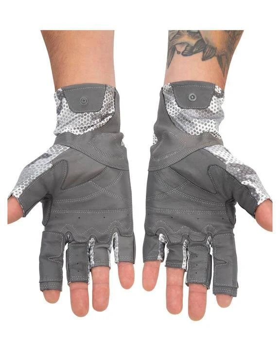 Simms Solarflex Guide Glove - Hex Flo Camo Steel Xs