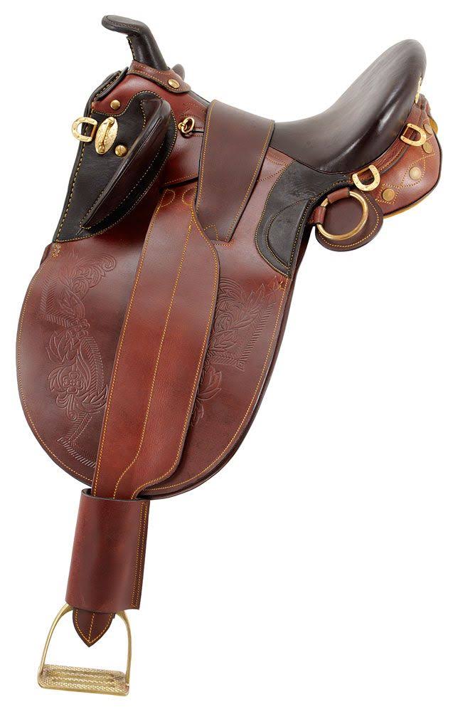 Australian Outrider Saddle Horn Stock Poley L AS1477 Brown