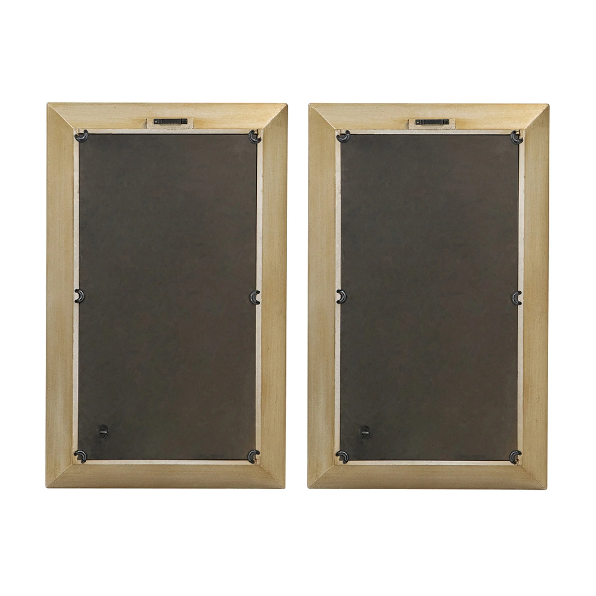 CC Home Furnishings Rectangular Birds Mirror Frame Wall Art - 15" x 24" - 2ct
