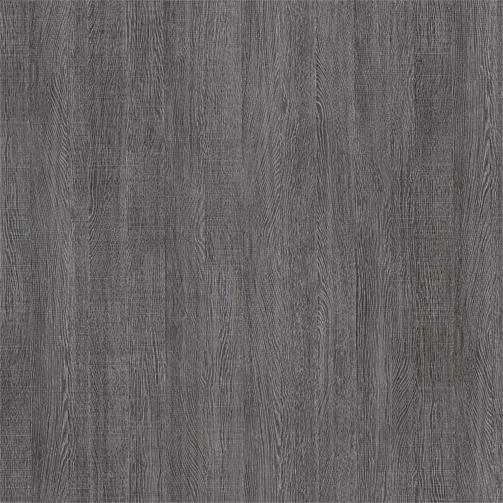 Bestar Pur Engineered Wood Full Murphy Bed with Storage Cabinets in Bark Gray