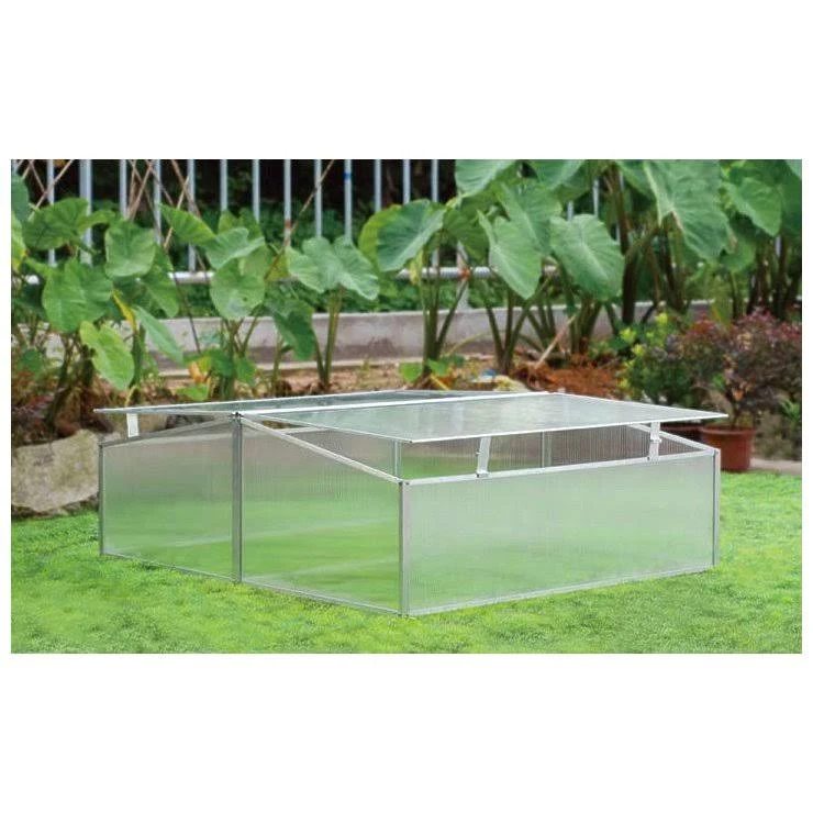 Gardencare Double-Wide Folding Aluminum Cold Frame Greenhouse GA146605