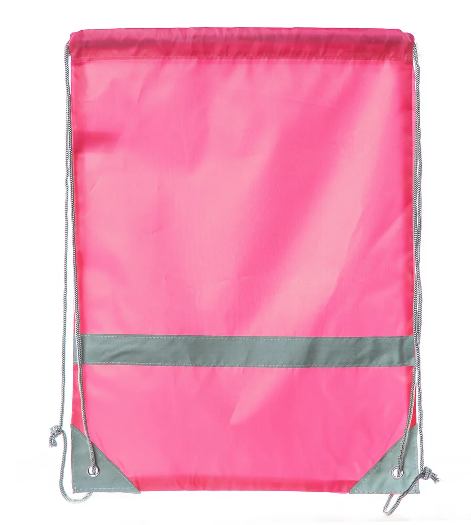 Mato & Hash Reflective Cinch Bag | High Visability | Great For Runners & Events - 20PK Shock Pink CA2525 - Curated Treasures Market