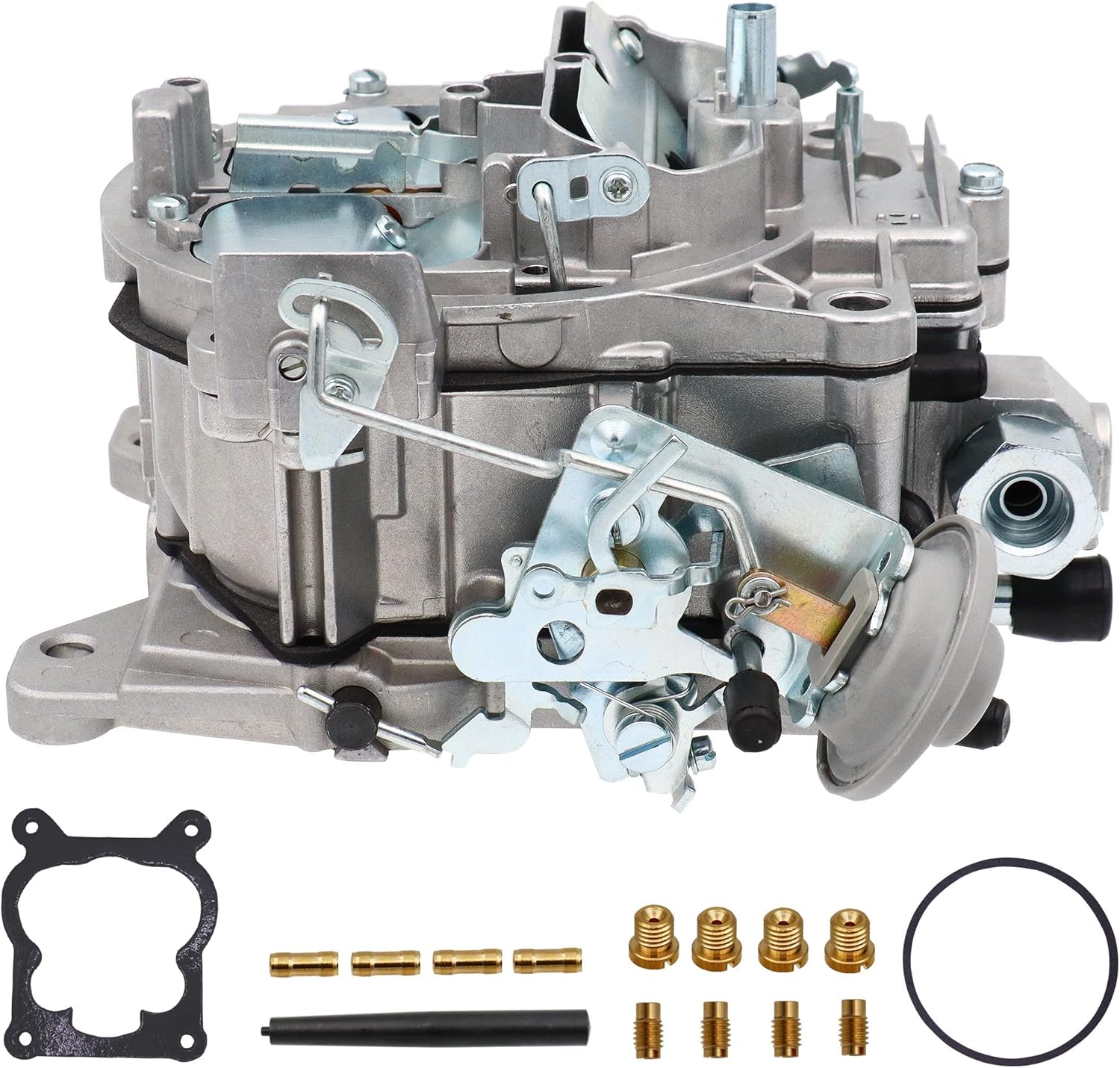 NENKUTEN New Carburetor 4 Barrel for 1901R Rochester Quadrajet 4MV Chevy 1966-1973 Manual Choke 1901-GG 4-BBL, Vacuum Secondary Durable