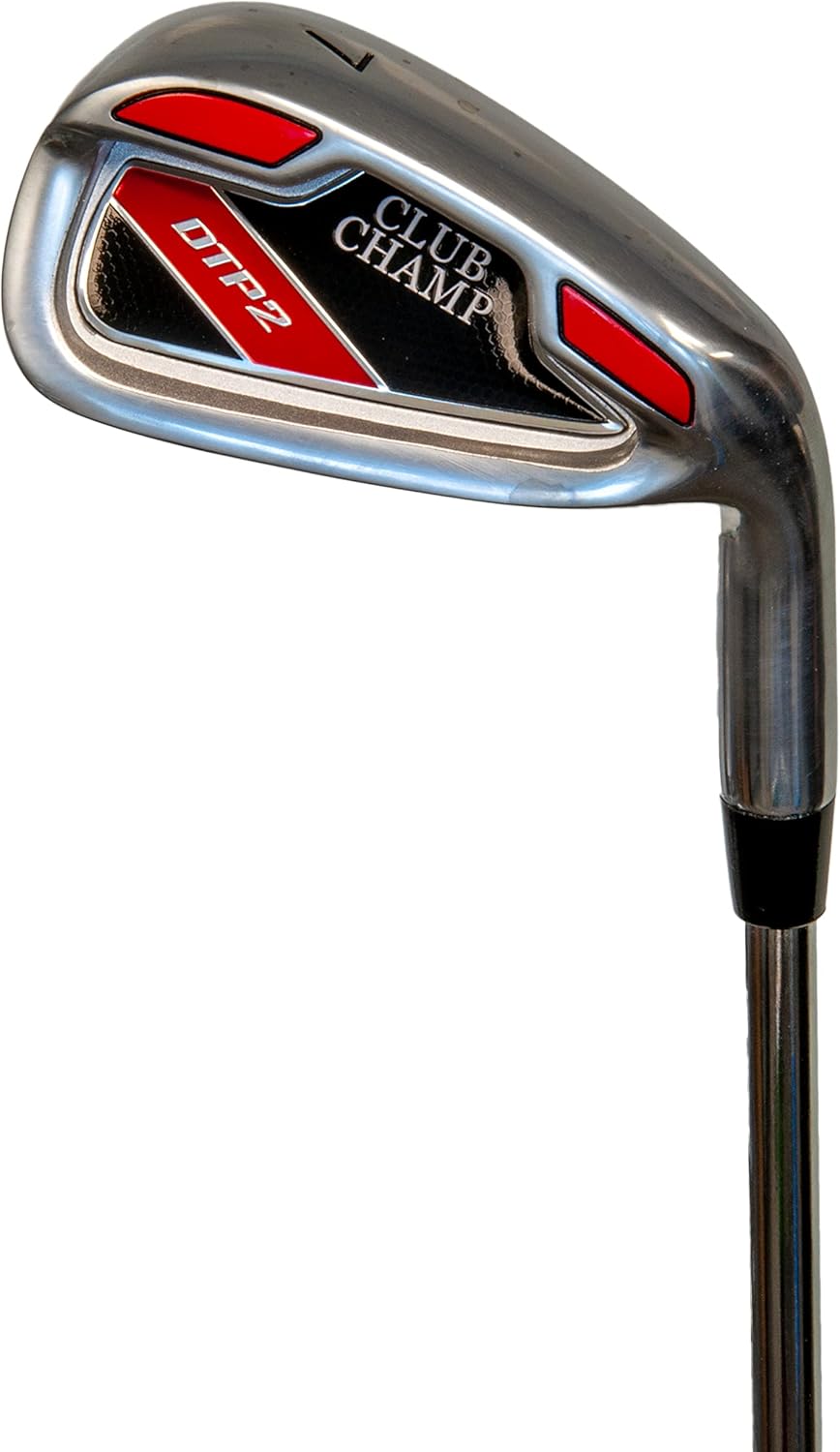 Club Champ DTP2 Men's 12 Piece Golf Package, Black/Red
