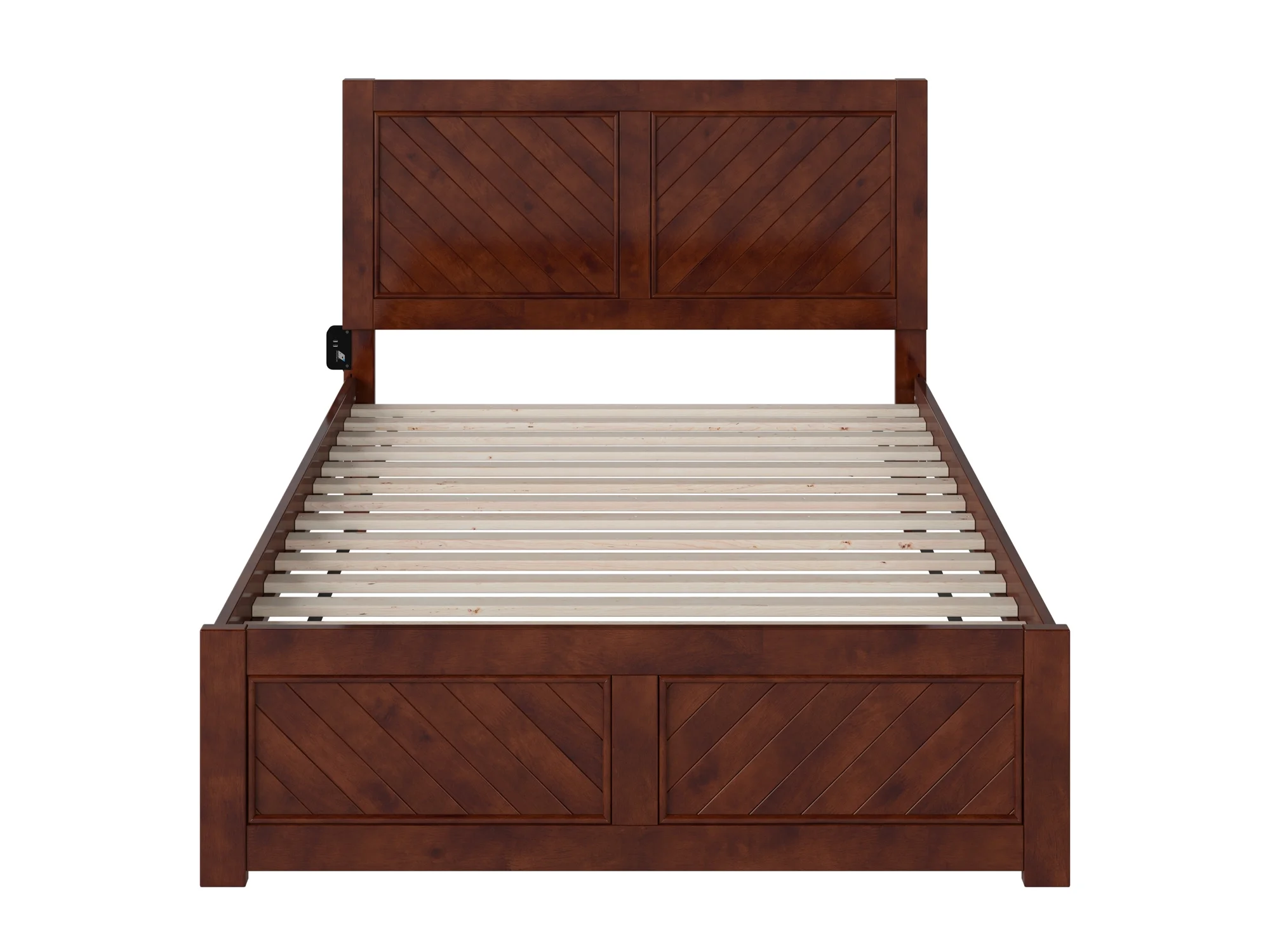 AFI Canyon Walnut Solid Wood Platform Bed with Matching Footboard, Full