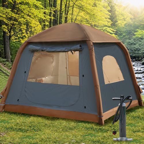 SHANQUAN Inflatable Tent with Pump,4-6 Person Instant Glamping Camping Tents House