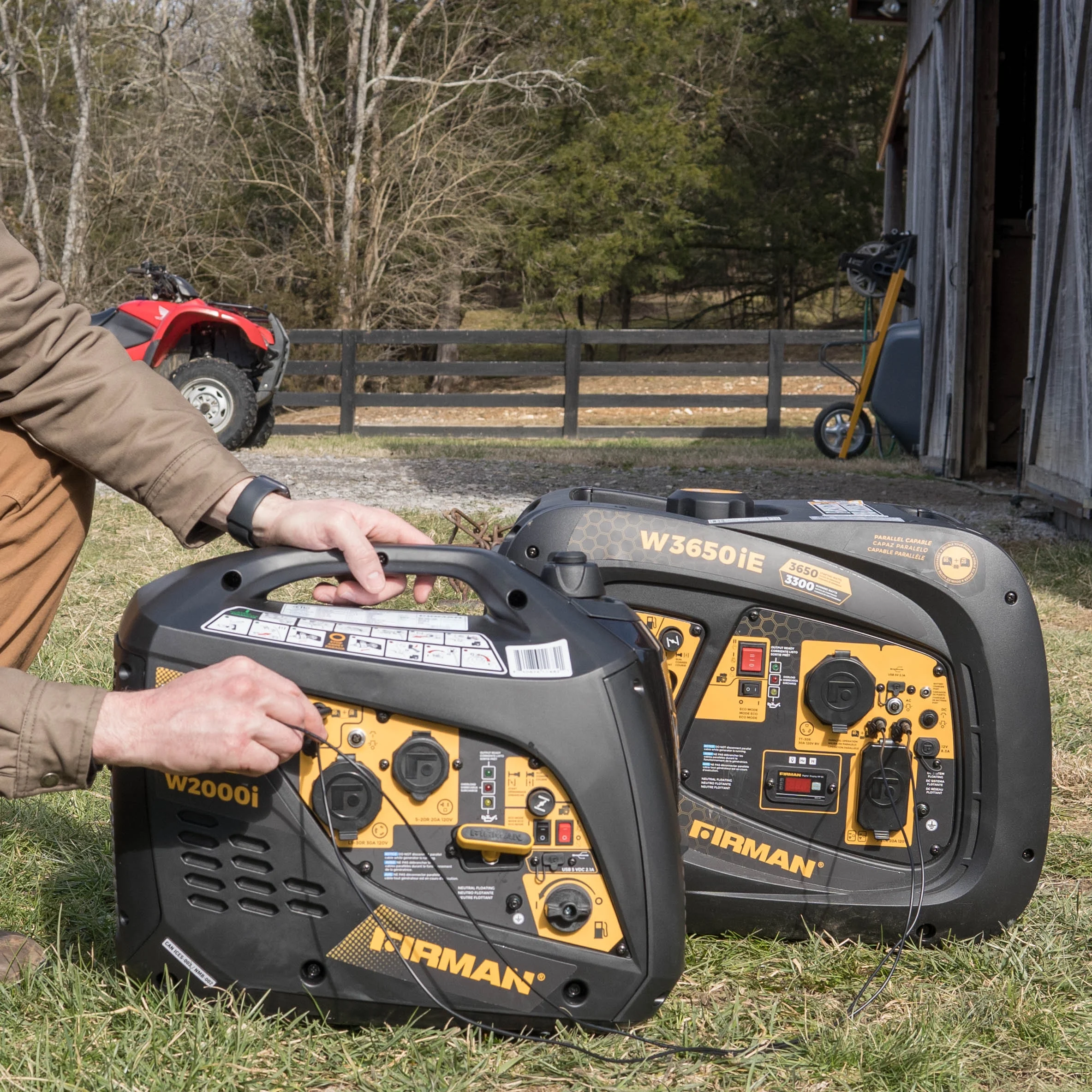 FIRMAN W01682 1600/2000 Watt Peak Gasoline Powered Inverter Generator - Radiant Selections