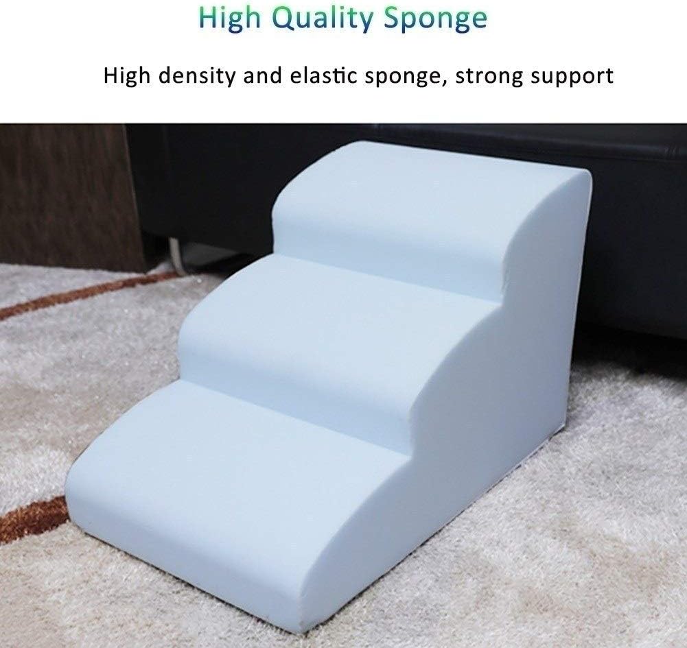 PET STEPS - Dog and Cats Stairs - Lightweight Durable Frame Supports up to 55kg - Non-Slip Feet Provide Added Security Pack of 2