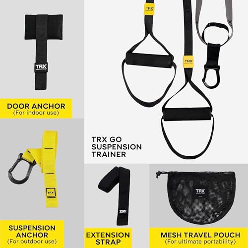 TRX GO Suspension Trainer System, Full-Body Workout for All Levels & Goals, Lightweight & Portable, Fast, Fun & Effective Workouts