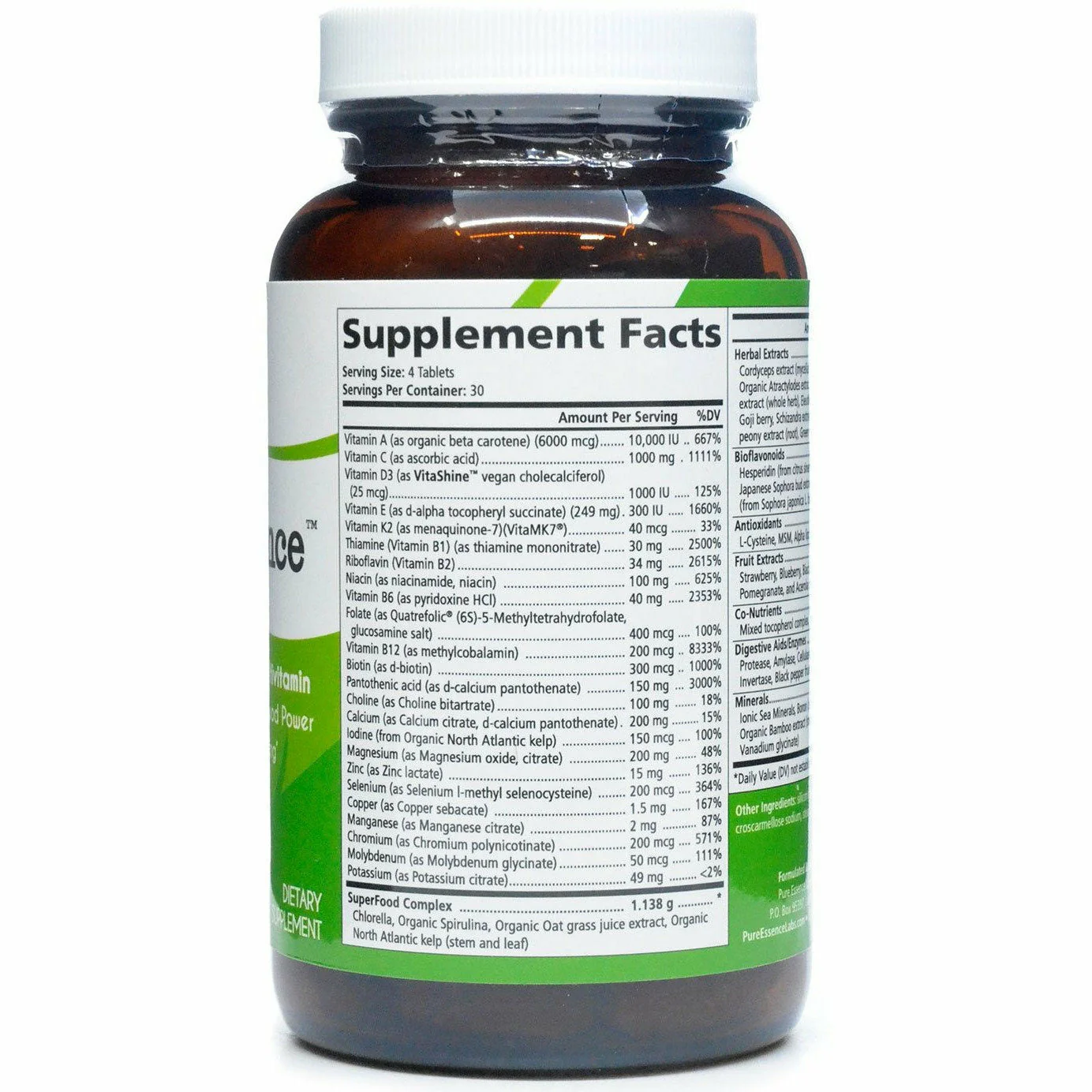 LifeEssence Multivitamin by Pure Essence - Kansas Nuitrition - HNZSDS