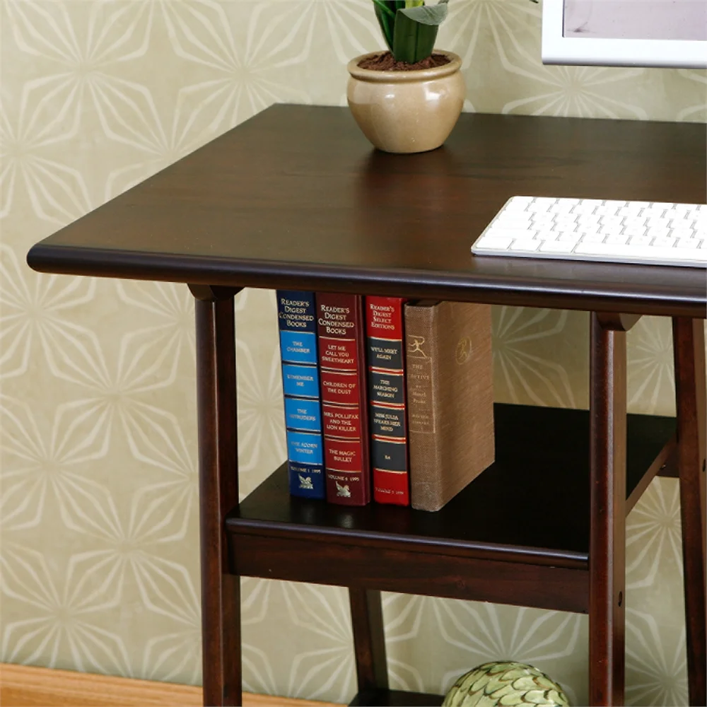 SEI Furniture Gavin Desk in Espresso