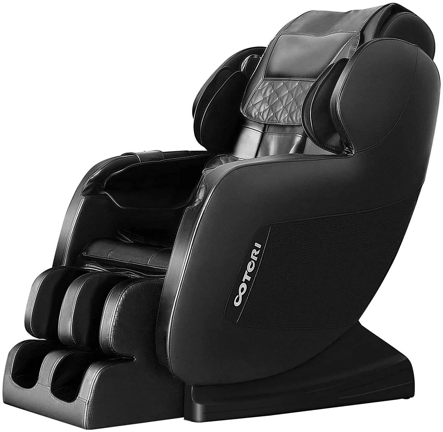 Massage Chair.Zero Gravity,Full Body Shiatsu with Airbags & Heating Vibration and Foot Roller,Black - Curated Treasures Market