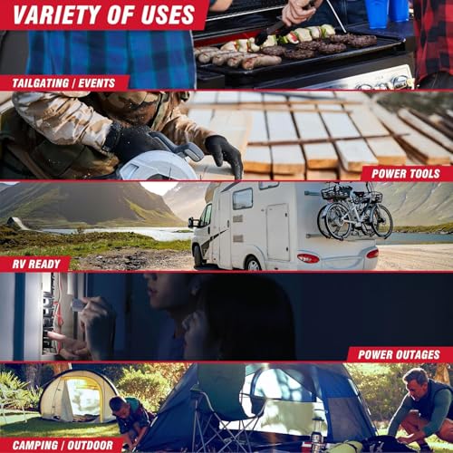 A-iPower 7600W Dual Fuel Quiet Portable Inverter Generator, Electric Start RV Ready, EPA & CARB Compliant CO Sensor