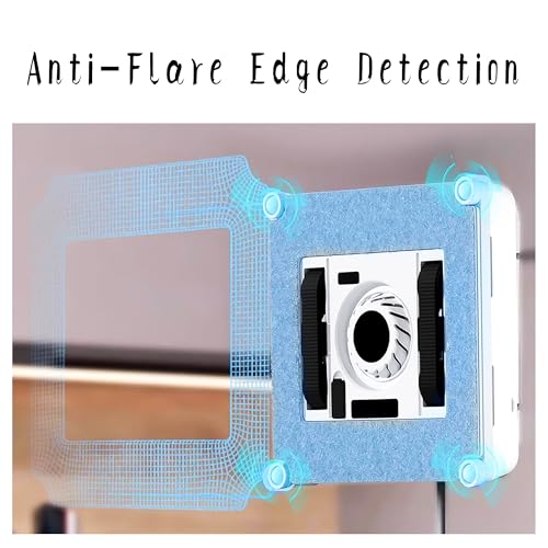 Smart Window Cleaning Robot, Dual Water Spray, 2500Pa High Suction Power, Wet/Dry Cleaning, Indoor/Outdoor Use, Mobile APP & Remote Control