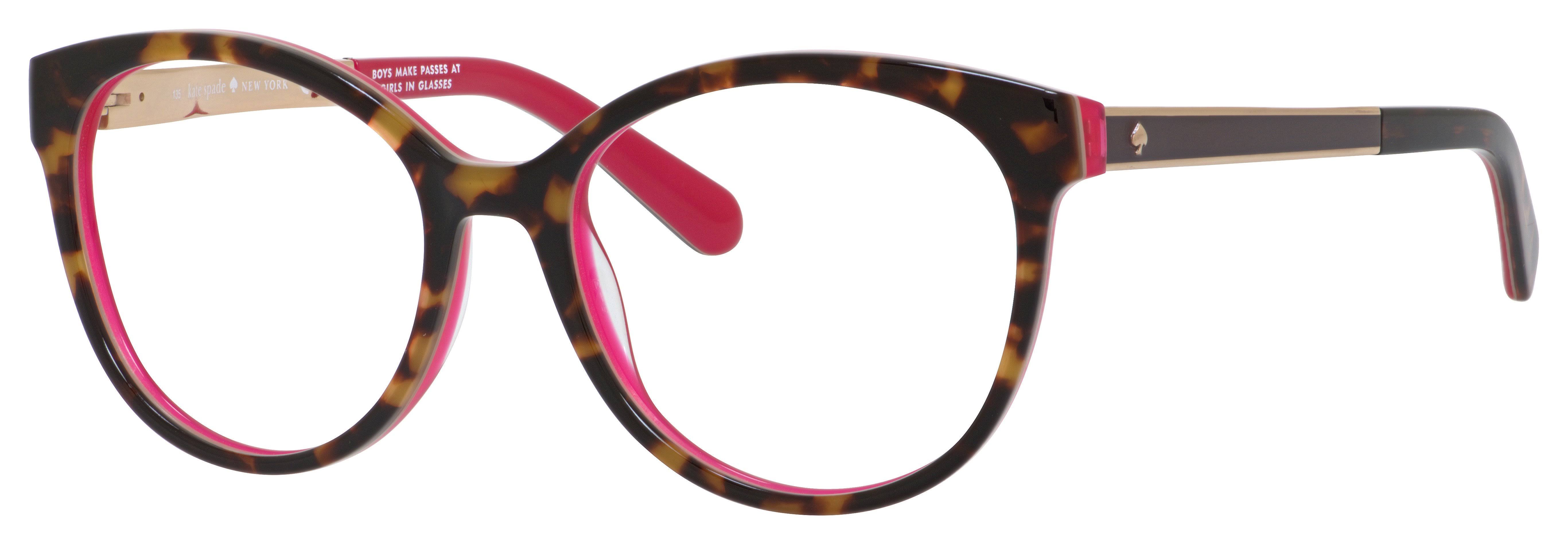 Kate Spade Caylen Eyeglasses - 0S5A Blue Havana Gold