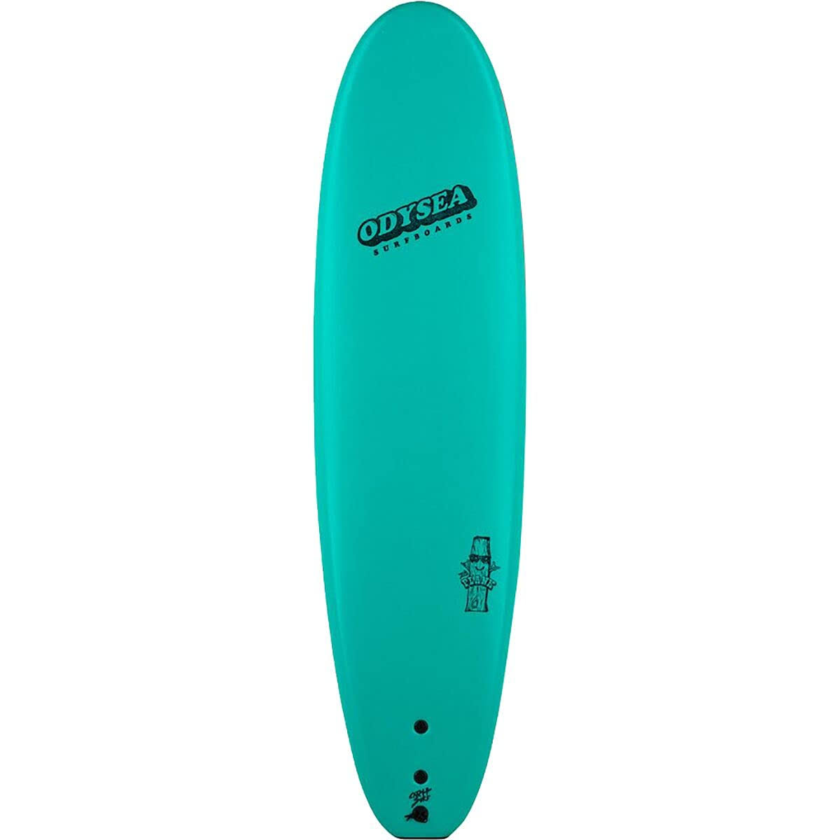 Catch Surf Odysea Plank Single Fin Surfboard Emerald Green 21, 9ft