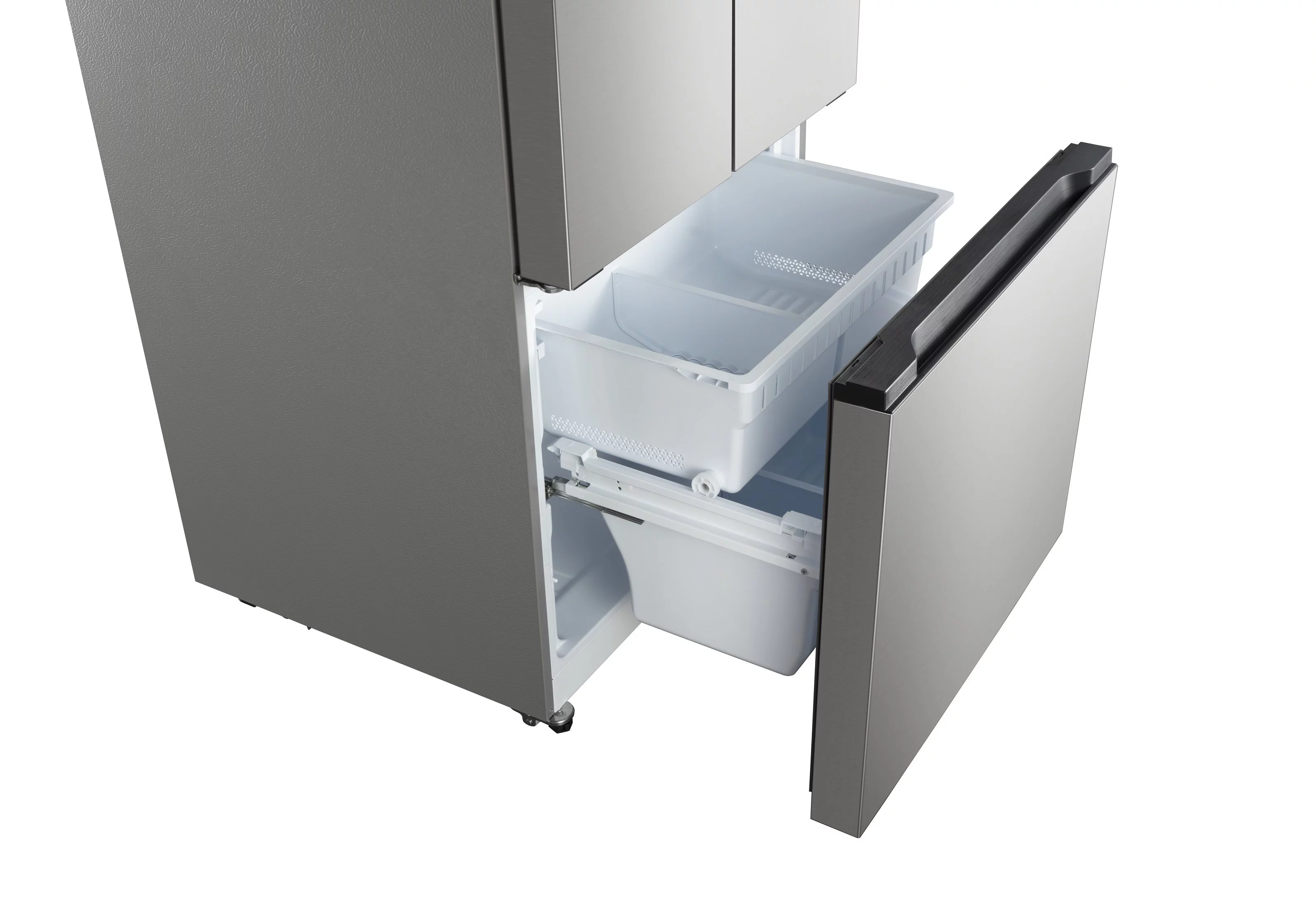 Hamilton Beach, 17.7 Cu. Ft. French Door Refrigerator, Freestanding Installation, Platinum Silver, HZ0771