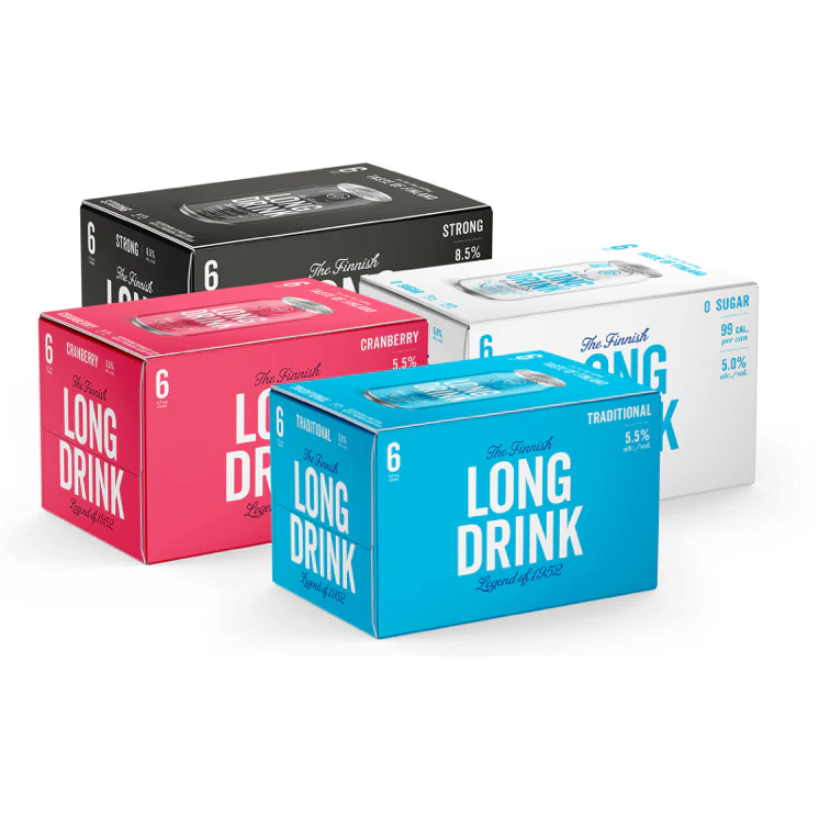 The Finnish Long Drink Company Variety Pack 4x6pk - Nestor Liquor