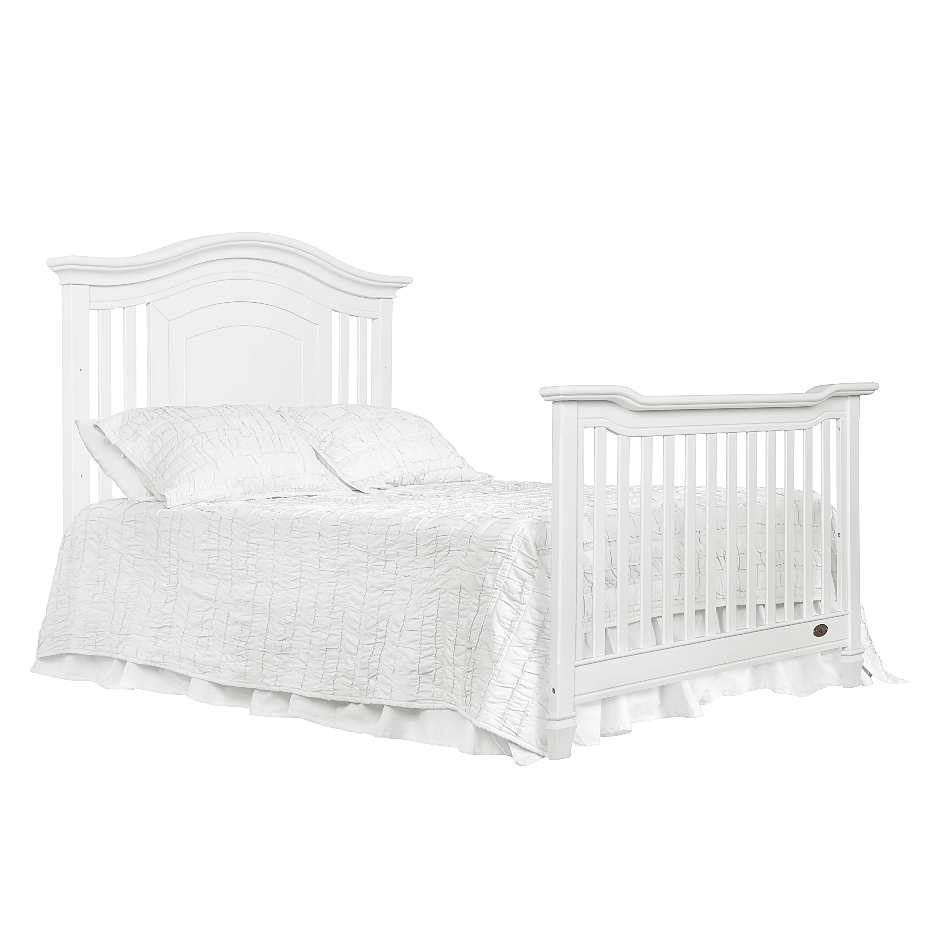 Evolur Fairbanks 5-in-1 Convertible Crib White - Radiant Selections