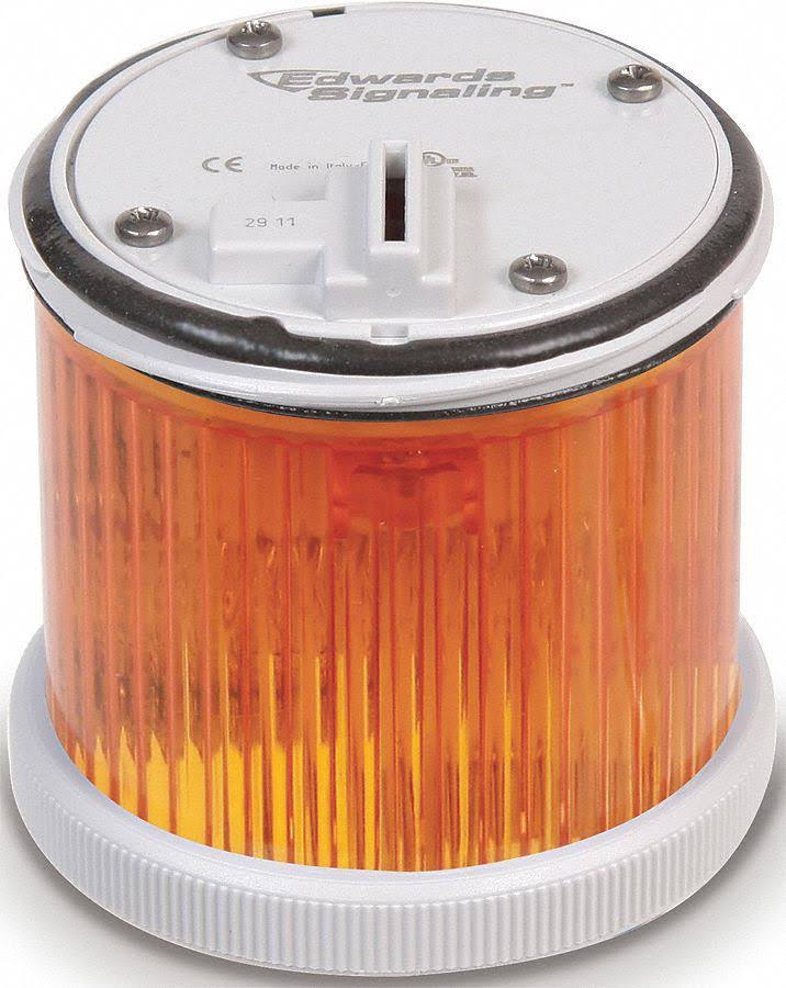 Edwards Signaling 270LEDSA24AD Tower Light LED,Steady,24VDC,70mm,Ambr