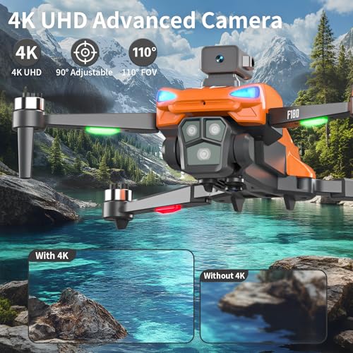 GPS Drone with 4K Camera 4.5" LCD RC Screen for Adults,Follow me Drone Professional Auto Return Home Circle Fly