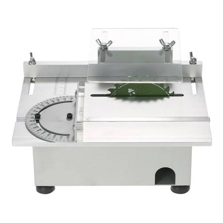 100W Mini Table Saw Aluminum Miniature DIY Multi-Function Woodworking Bench Saw 7000rpm PCB Cutter Carpentry Chainsaw Cutting Ma