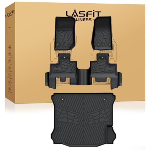 LASFIT Floor Mats & Trunk Mat for Jeep Grand Cherokee 2022-2025 5-Seat (Include 4xe, NOT for L)