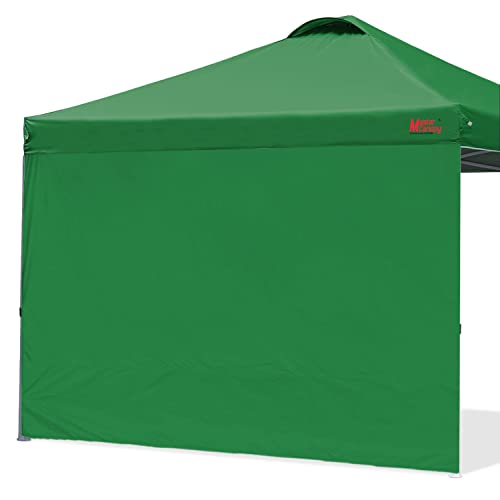 MASTERCANOPY Durable Pop-up Canopy Tent with 1 Sidewall (10'x10',White)