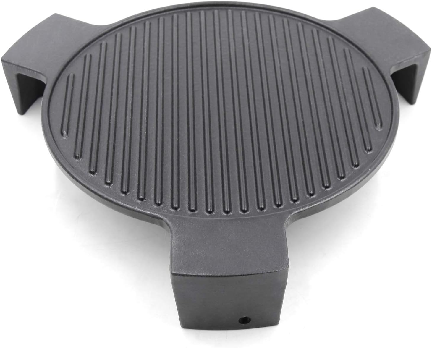 Hongso Cast Iron Plate Setter for Medium Big Green Egg Grill and 15 Diameter Cooking Grills, Kamado Grill, 15 Smoking Stone, Pizza Stone