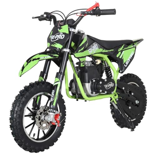 X-PRO Leopard 40 Mini Dirt Bike, Gas Power 4 Stroke Pit Bike! Easy Pull Start, 10" Wheels!