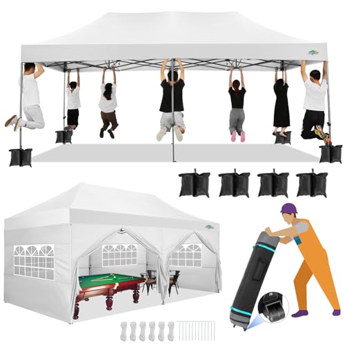 COBIZI 13x26 Pop Up Tent 13x26 Canopy with Sidewalls Heavy Duty Canopy Party Tent for Parties