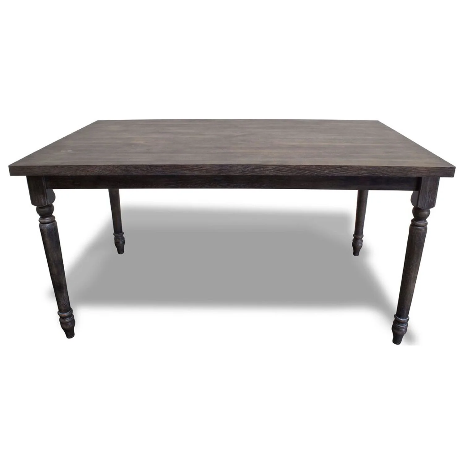 Best Master Furniture Demi Grey Wood and Veneer Distressed Dining Table