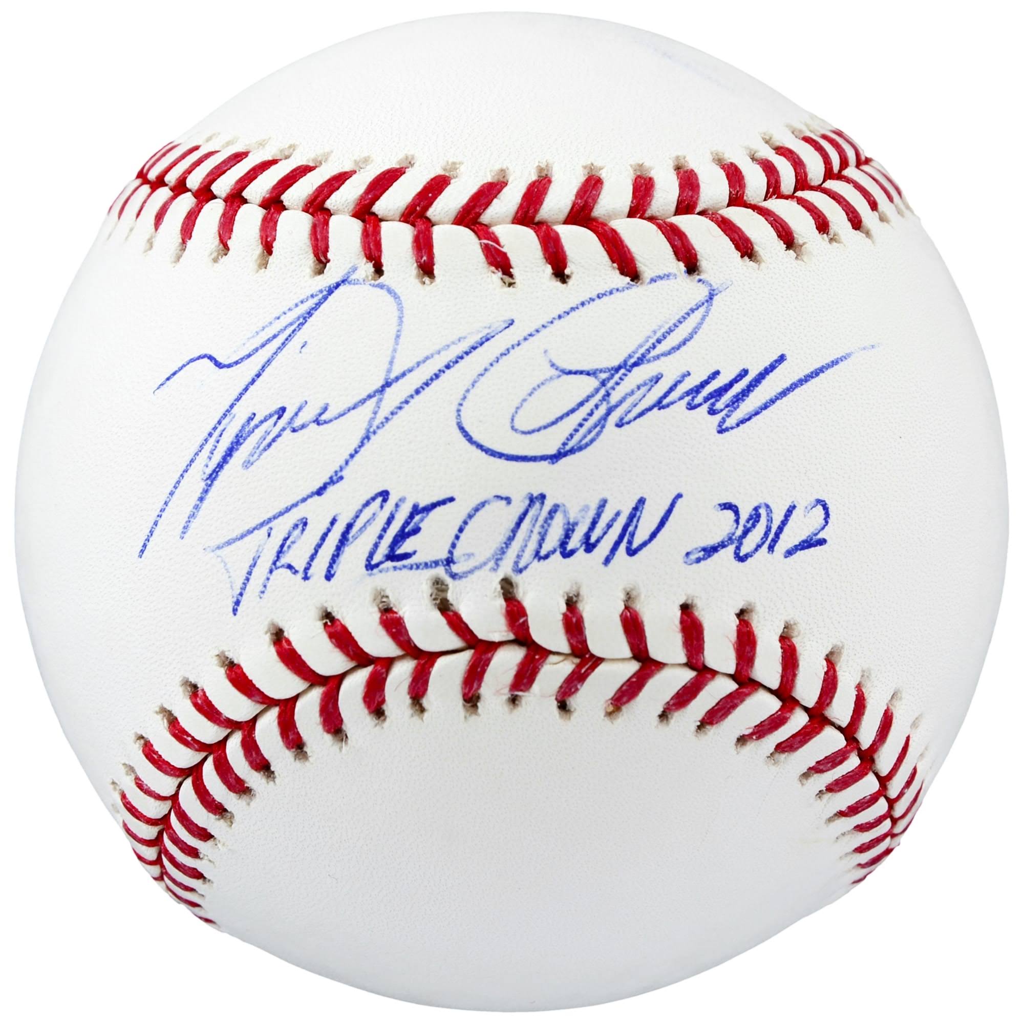Fanatics Authentic Miguel Cabrera Detroit Tigers Autographed Baseball with 2012 Triple Crown Inscription