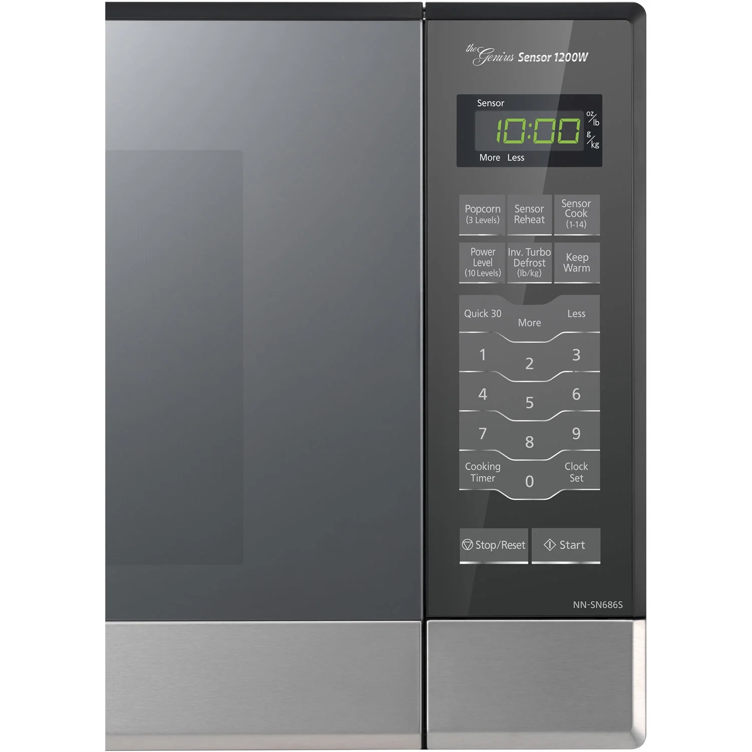 Panasonic 1.2 Cu. Ft. Countertop / Built-In Microwave Oven, 1200W Inverter Power and Genius Sensor