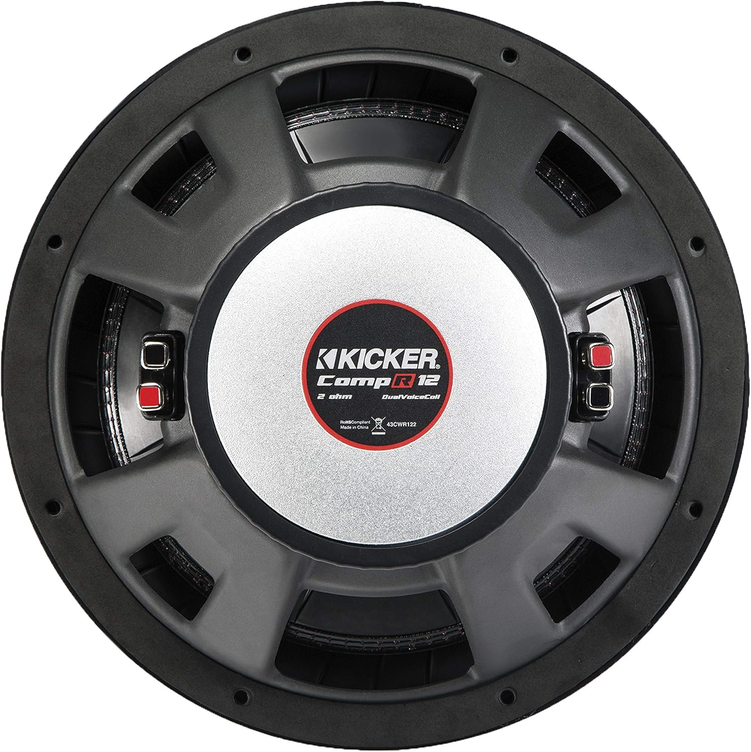 KICKER 43CWR124 12 Inch 1000 Watt 4 Ohm DVC COMPR Car Audio Stereo Subwoofer