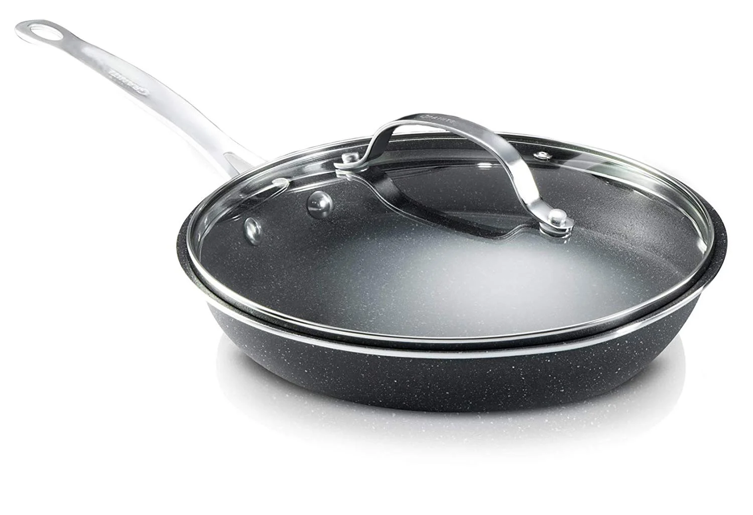 Granite Stone 15 Piece Non-stick Cookware, Dishwasher Safe, Pots and Pans Set, Black
