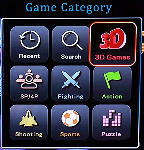 FVBADE [30000 Game in 1] 70S Pandora Box Retro Games Arcade Game Console with Two Separate Host for PC & Projector & TV 3D Games 1-4 Players Category