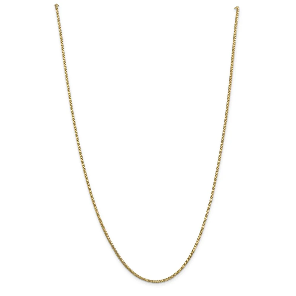 Leslie's Real 14kt Yellow Gold 1.25mm Franco Chain; 20 inch; Lobster Clasp; for Adults and Teens; for Women and Men