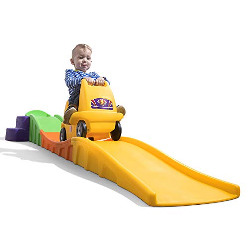 Step2 Up & Down Roller Coaster Toy for Kids, Ride On Push Car, Indoor/Outdoor Playset, Toddlers Ages 2 - 5 years old, Compact Storage