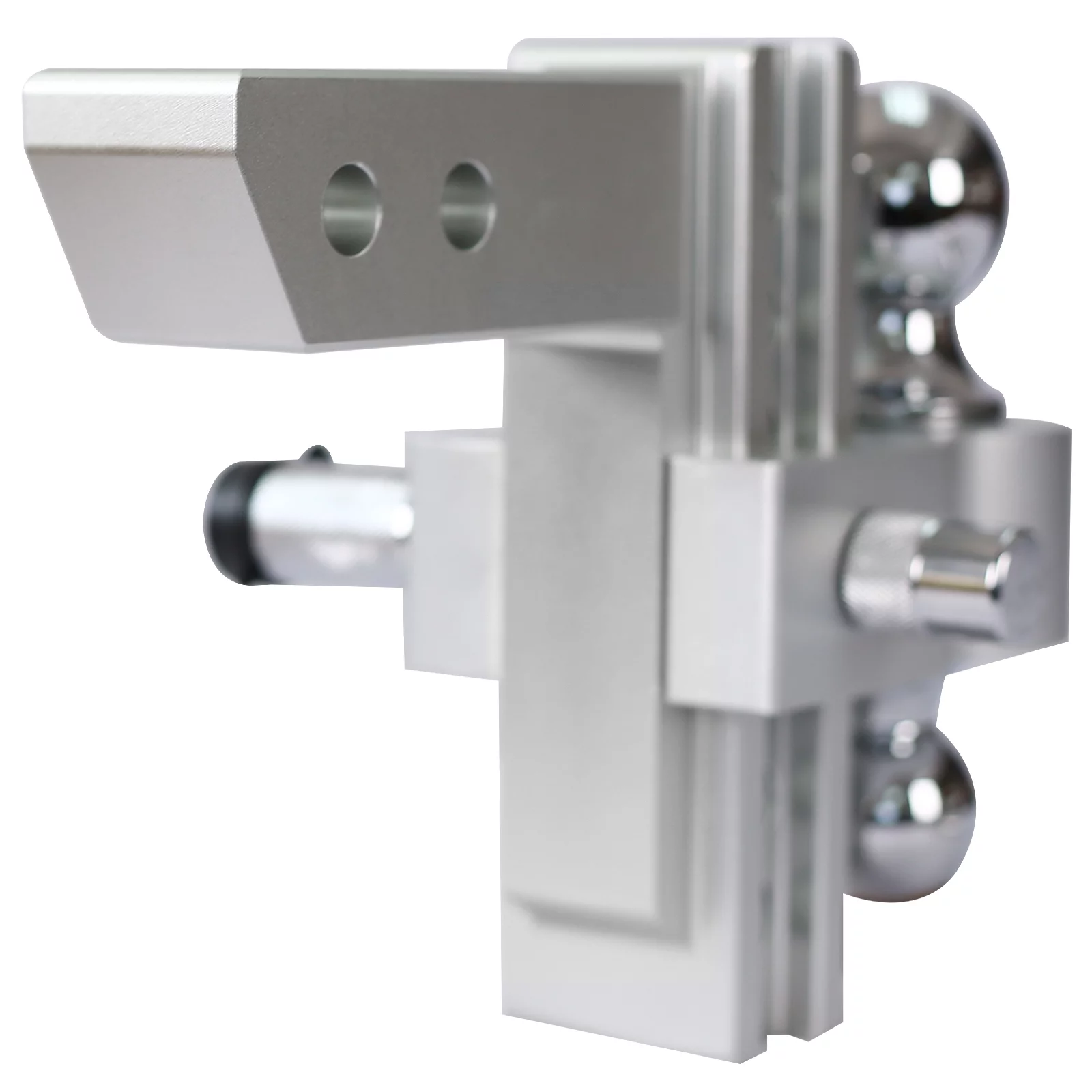 Mefine Adjustable Trailer Receiver Drop Hitch Ball Mount Fits,2inch receiver,6 inch adjustable,2’’ and 2 5/16’’ Dual Balls , 14,500lbs