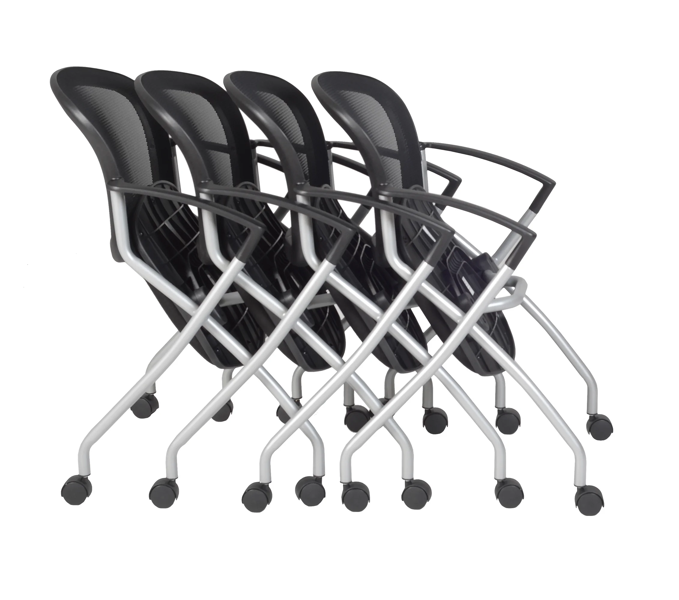 Etta Nesting Chair (4 pack)- Black