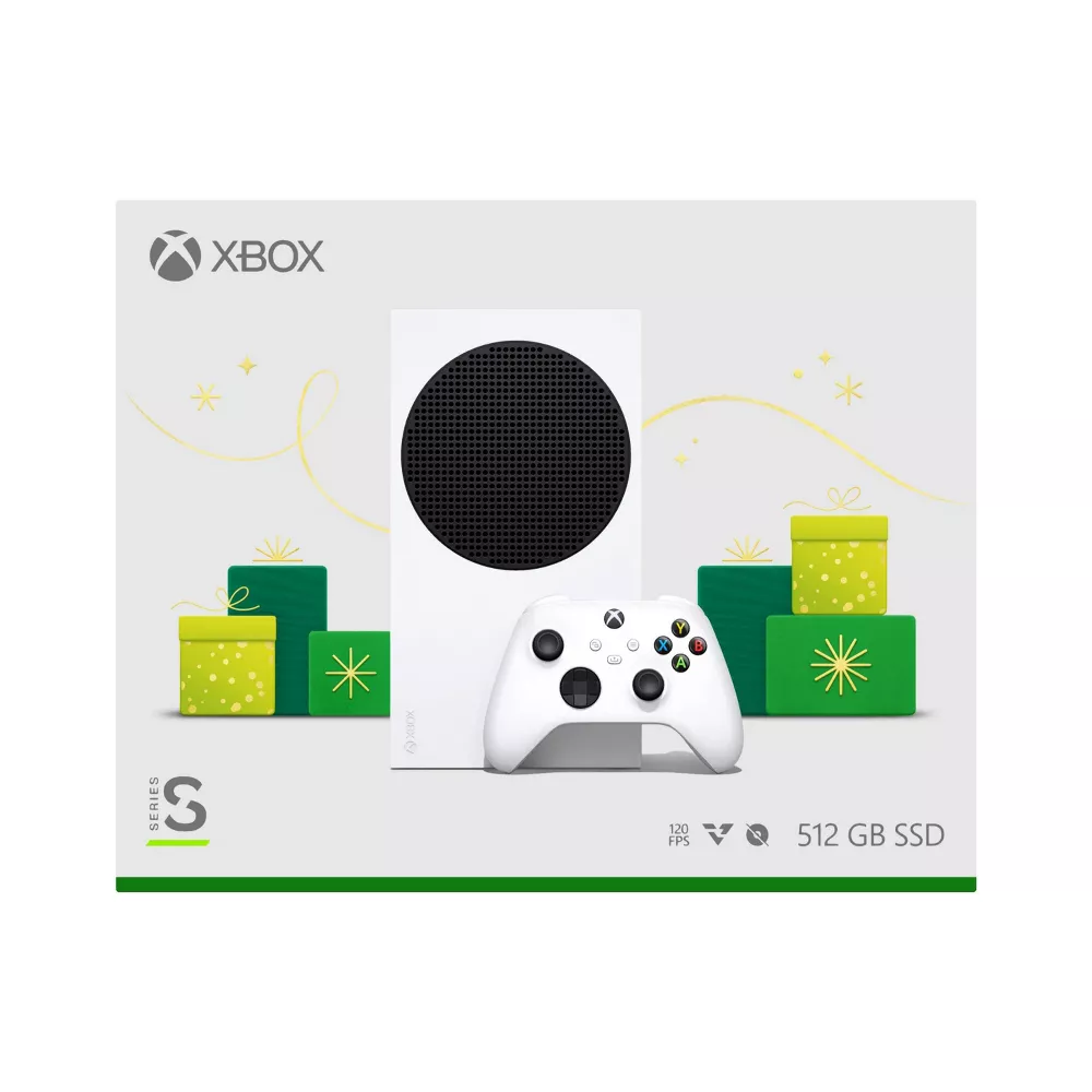 Restored Microsoft Xbox Series S Holiday Console, White (Refurbished)