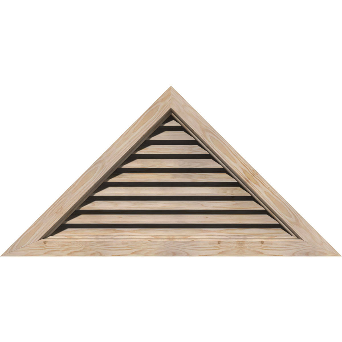 Ekena Millwork GVWTR56X2300SFPPI 56x22W x 23 3/8x22H Triangle Gable Vent (69 3/4x22W x 29 1/8x22H Frame Size) 10/12 Pitch: Prime