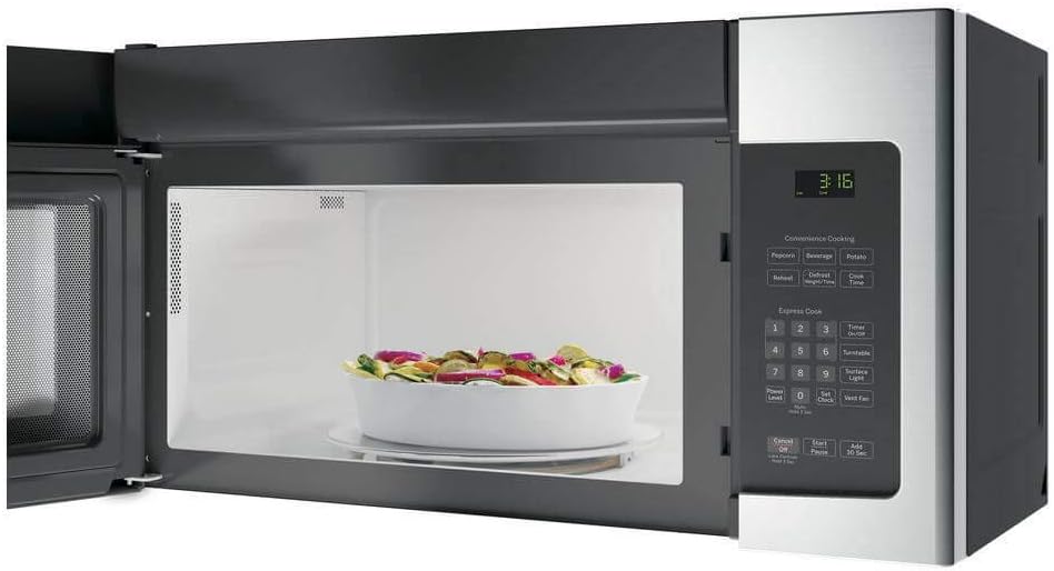 GE JNM3163RJSS 30" Over-the-Range Microwave with 1.6 cu. ft. Capacity, in Stainless Steel