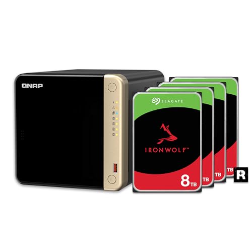 QNAP TS-464-8G-US 4 Bay High-Performance Desktop NAS with Intel Celeron Quad-core Processor