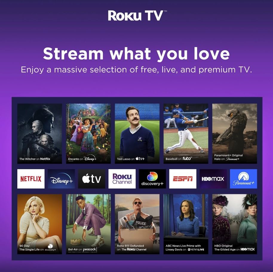 Hisense 50 Inch R Series Class 4K Ultra HD 2160P LED Smart Roku TV with HDR Game Mode Works with Google Assistant and Alexa (Refurbished)